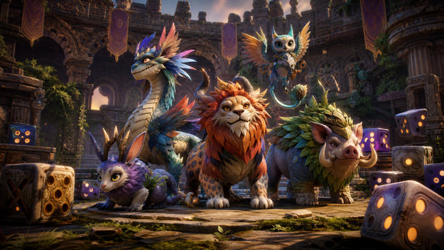 Dicefolk Chimera Pack original game remake reference artwork 3