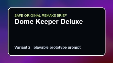 Dome Keeper Deluxe original dome keeper deluxe diy game reference artwork 2