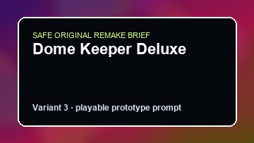 Dome Keeper Deluxe original dome keeper deluxe diy game reference artwork 3