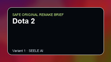 Dota 2 original game remake reference artwork 1