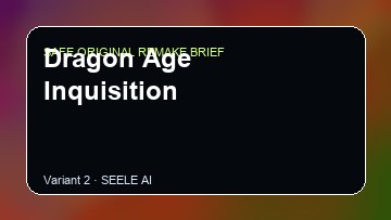 Dragon Age Inquisition original game remake reference artwork 2