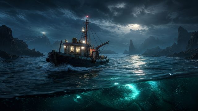 Dredge Deep Waters original game remake reference artwork 3