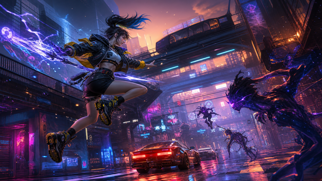 Dusk Diver 2 original game remake reference artwork 2