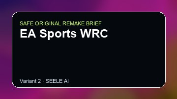 EA Sports WRC original game remake reference artwork 2