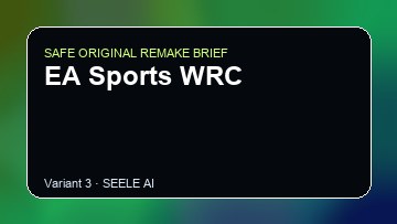 EA Sports WRC original game remake reference artwork 3