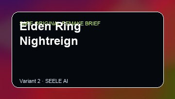 Elden Ring Nightreign original game remake reference artwork 2
