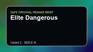 Elite Dangerous original game remake reference artwork 2