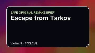 Escape from Tarkov original game remake reference artwork 3