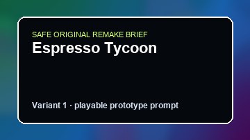 Espresso Tycoon Dinkum Custom Game Builder preview