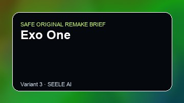 Exo One original game remake reference artwork 3