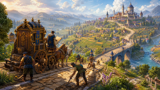 Fabledom Royal Roads original game remake reference artwork 2
