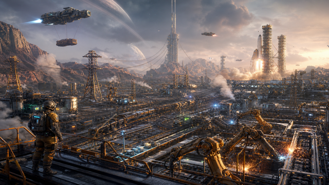 Factorio Space Age original game remake reference artwork 1