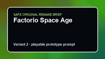Factorio Space Age original factorio space age custom game reference artwork 2