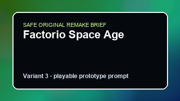 Factorio Space Age original factorio space age custom game reference artwork 3
