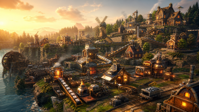 Factory Town original game remake reference artwork 3