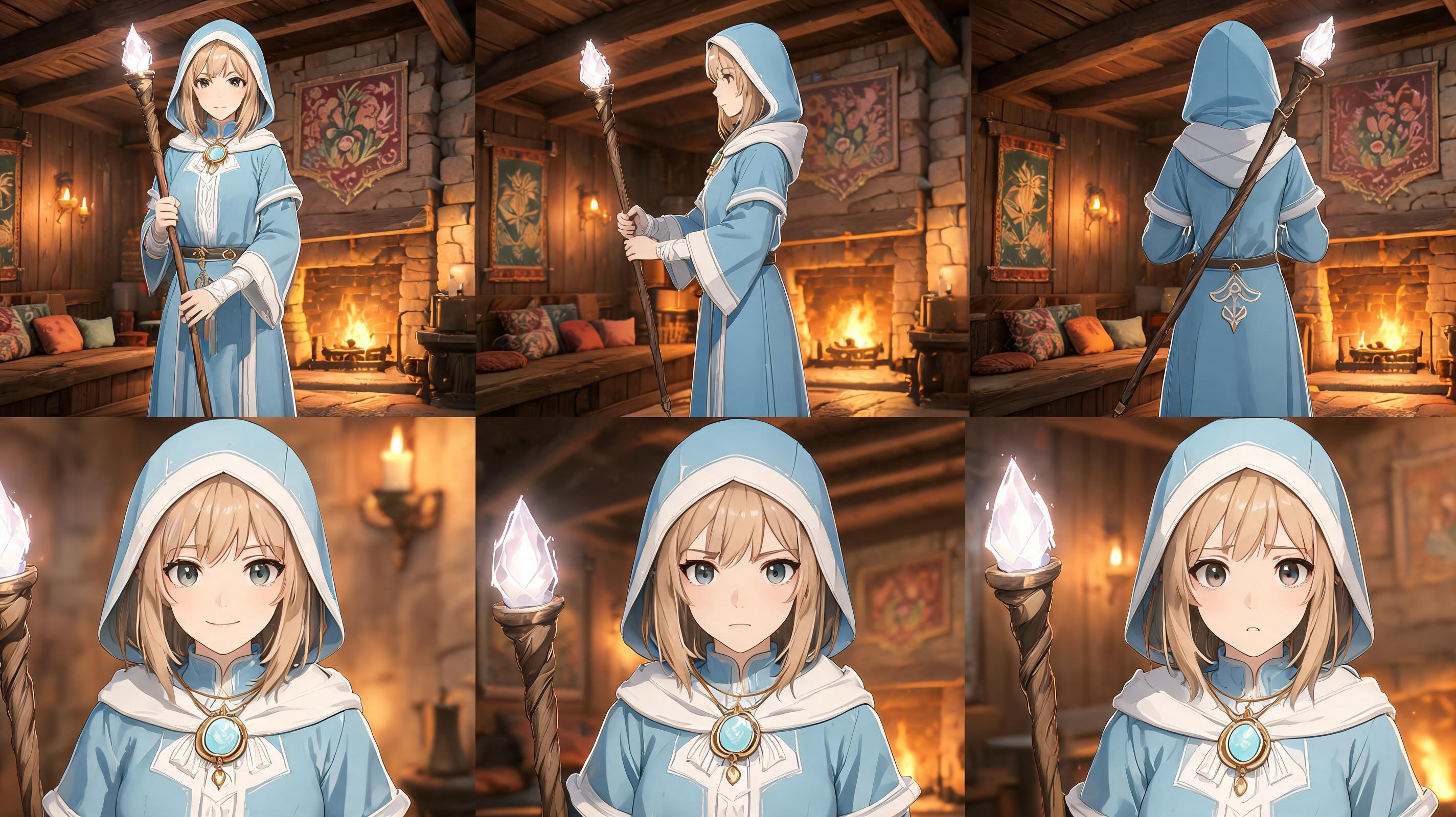 RPG character sheet illustration for AI Character Generator for Games