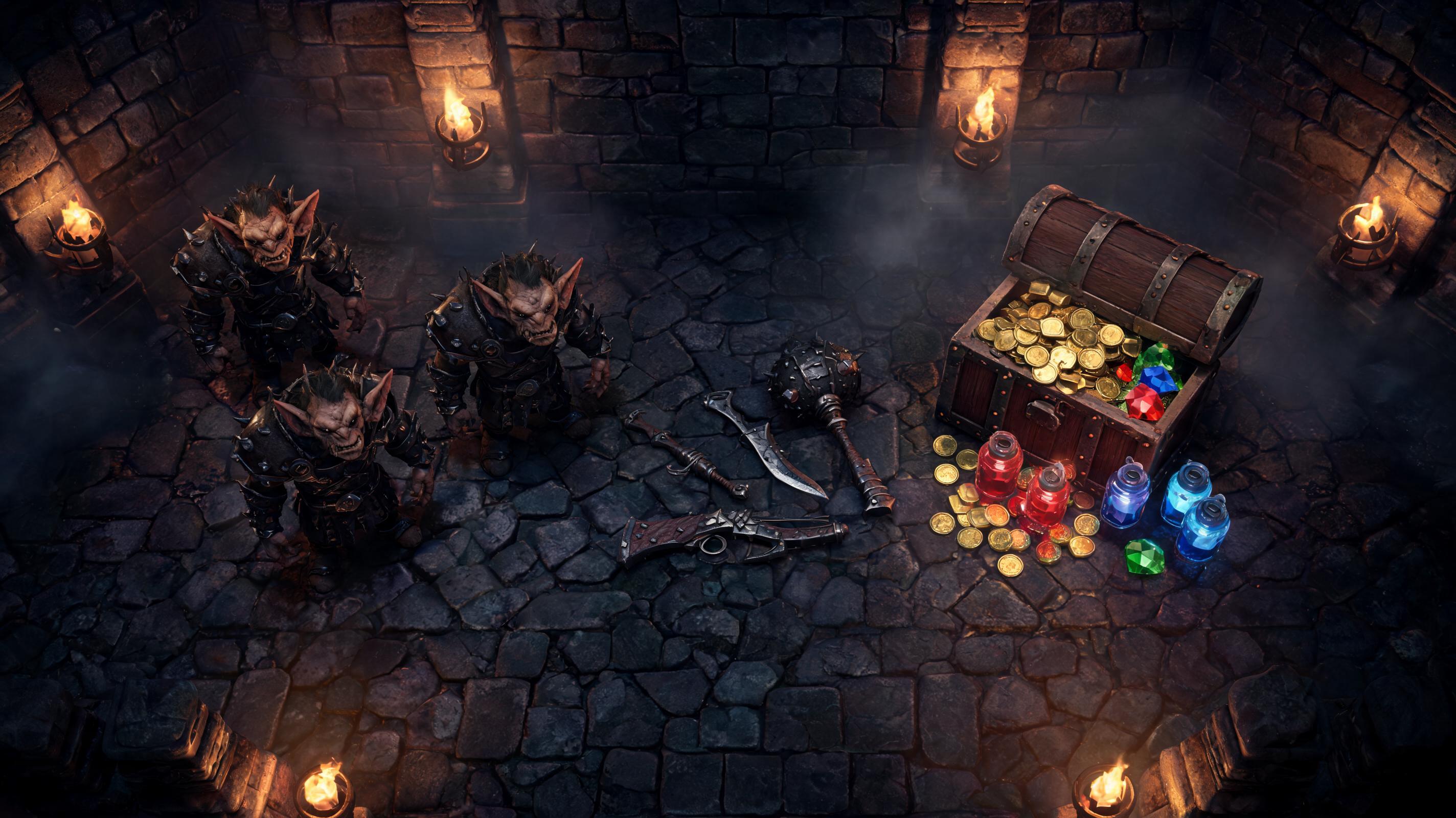 Enemy asset kit illustration for AI Game Asset Generator