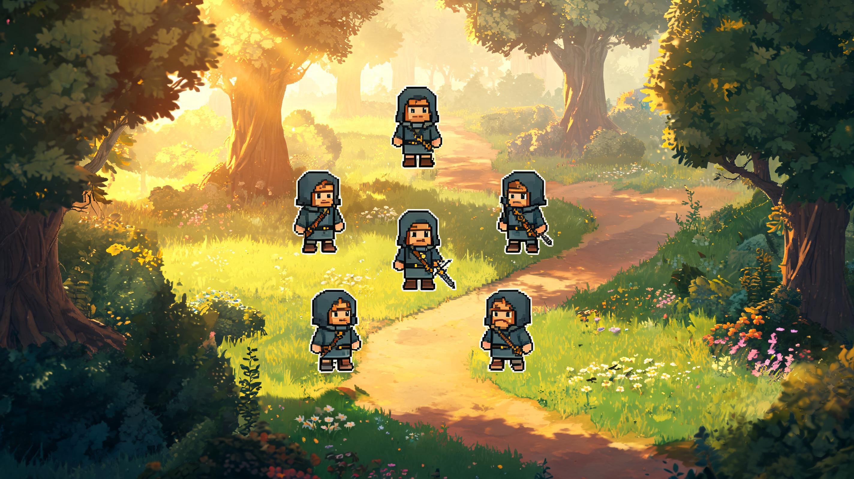 Prompt 1 illustration for AI Sprite Generator for Indie Games