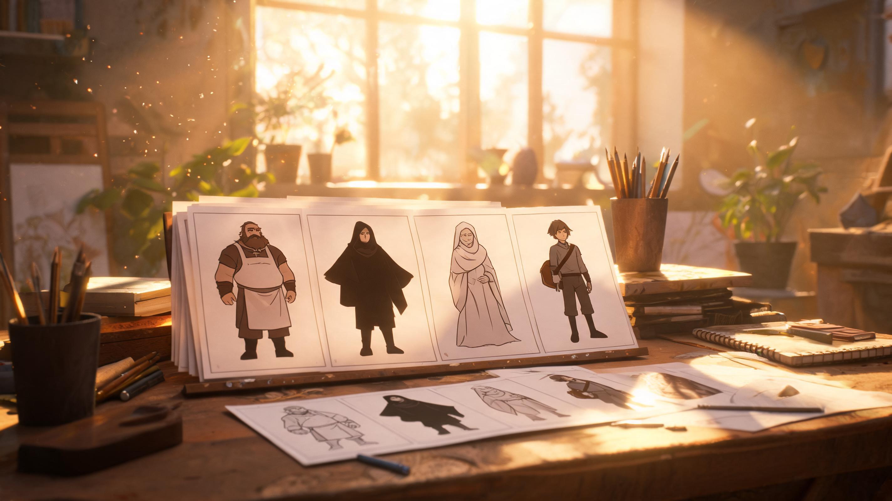 Prompt 3 illustration for AI Visual Novel Character Generator