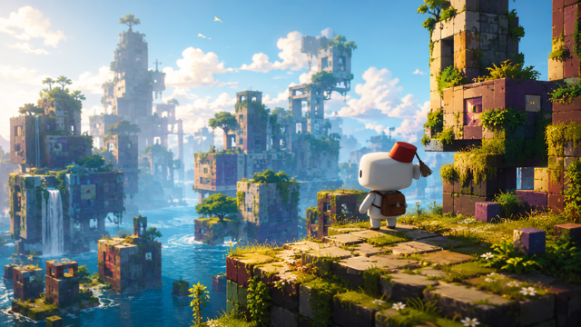 Fez original game remake reference artwork 2