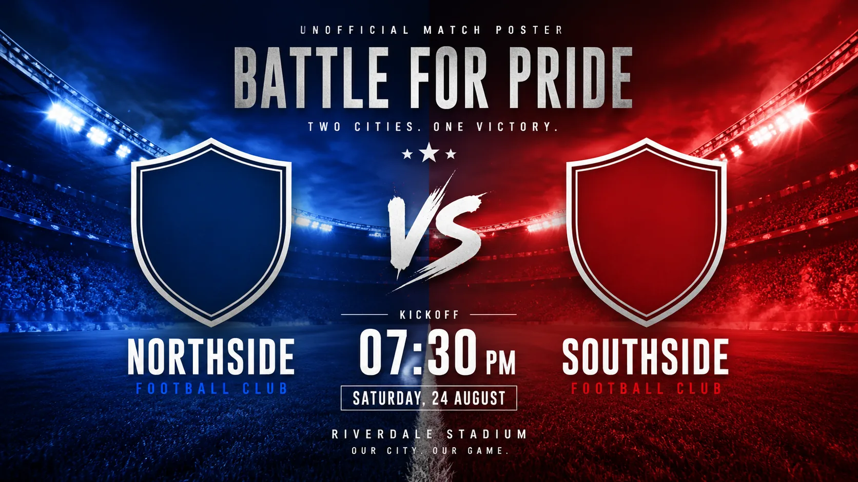 FIFA-Style Football Match Poster AI Image Generator