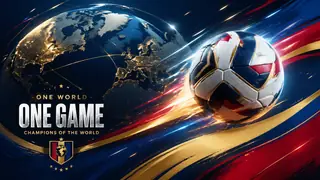 Premium football world championship wallpaper with abstract globe lines