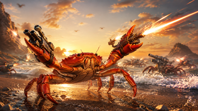 Fight Crab original game remake reference artwork 2