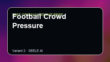 Football Crowd Pressure original game remake reference artwork 2