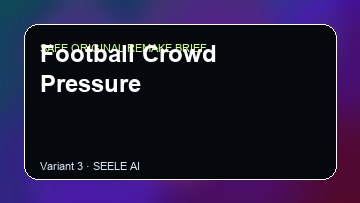 Football Crowd Pressure original game remake reference artwork 3