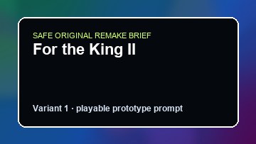 For the King II Kingdoms Reborn Custom Game Builder preview