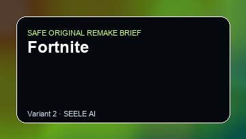 Fortnite original game remake reference artwork 2