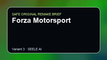 Forza Motorsport original game remake reference artwork 3
