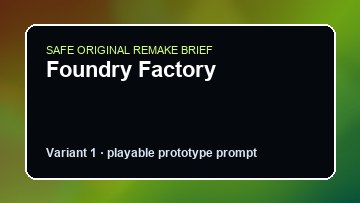 Foundry Factory original foundry factory custom game reference artwork 1