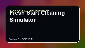 Fresh Start Cleaning Simulator original game remake reference artwork 2
