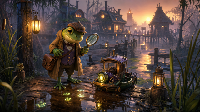 Frog Detective original game remake reference artwork 2