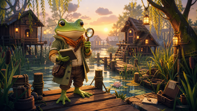 Frog Detective original game remake reference artwork 3