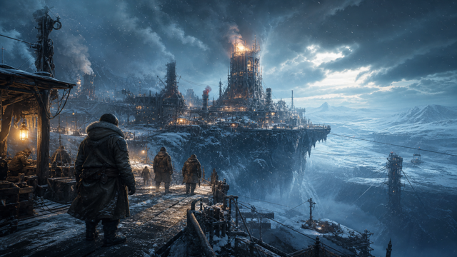 Frostpunk On The Edge original game remake reference artwork 1