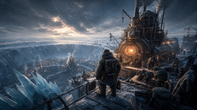 Frostpunk On The Edge original game remake reference artwork 2