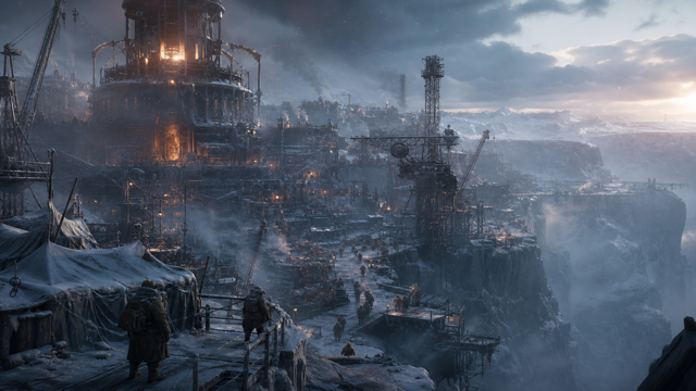 Frostpunk On The Edge original game remake reference artwork 3