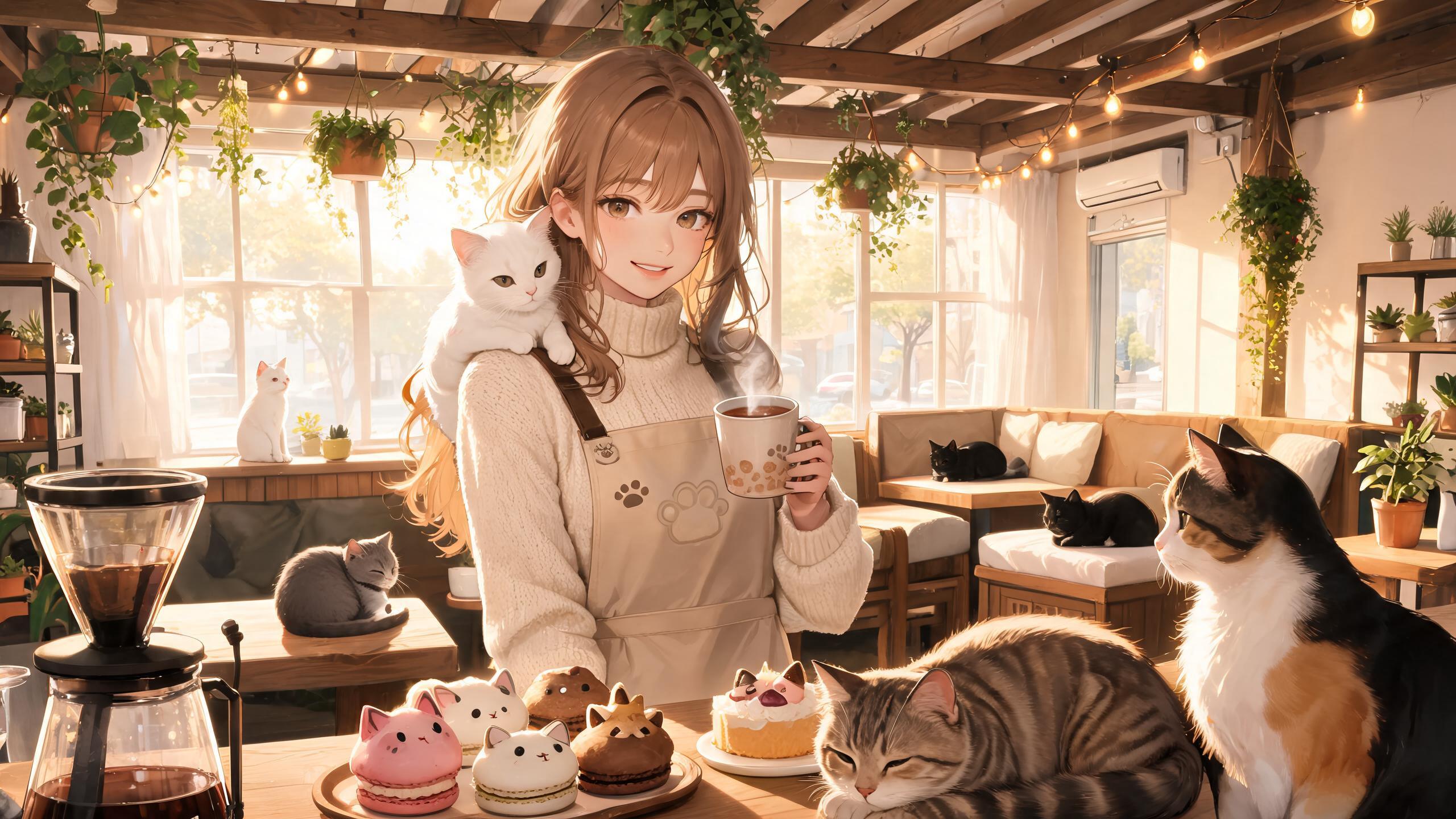 Cat Cafe Manager Rakuen Custom Game Builder preview