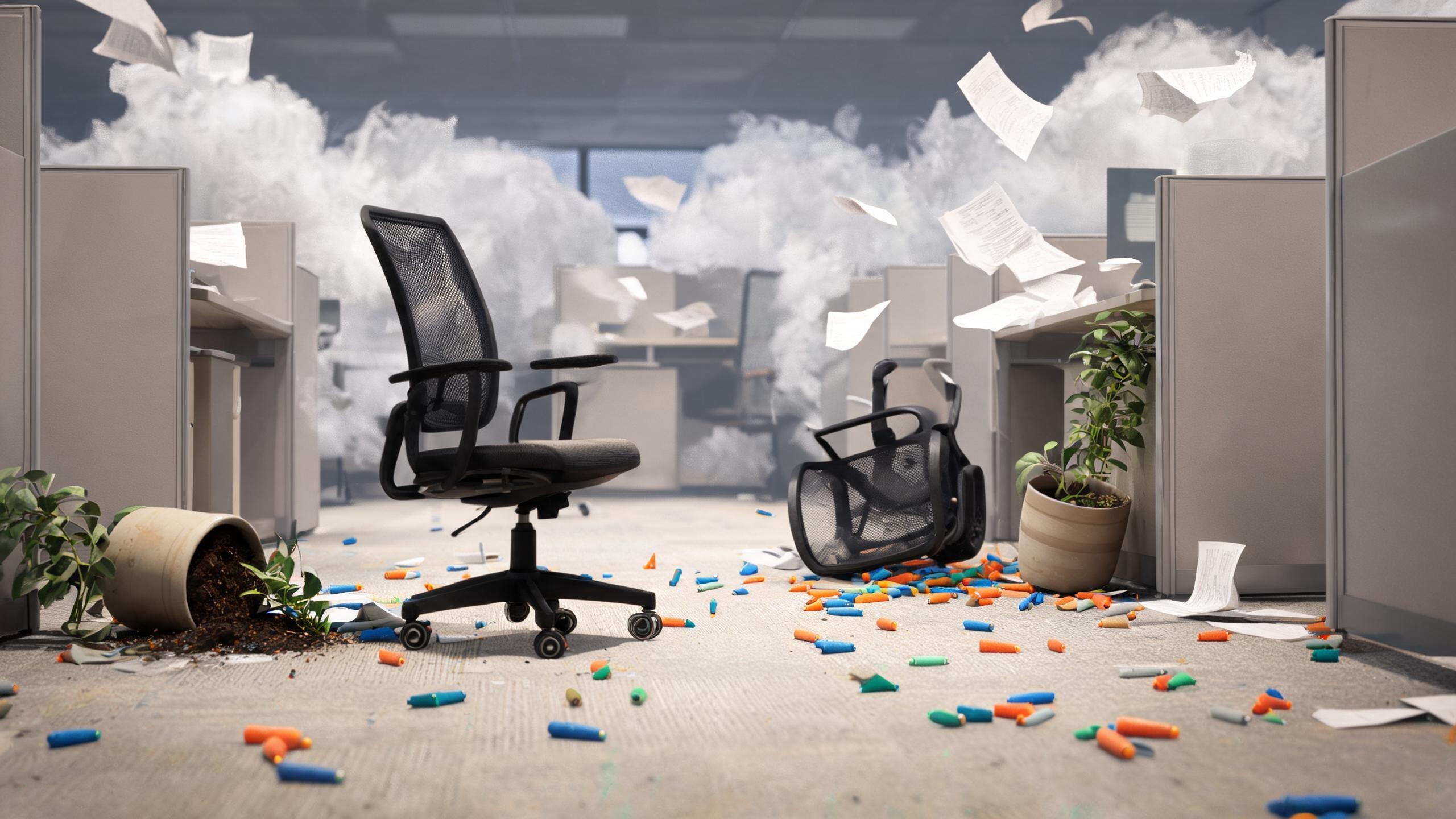 Office Fight Where Cards Fall Custom Game Builder preview