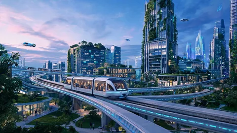 Polished future city transportation concepts hero image