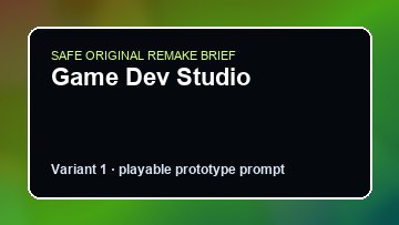 Game Dev Studio original game dev studio custom game reference artwork 1