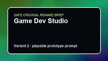 Game Dev Studio original game dev studio custom game reference artwork 2