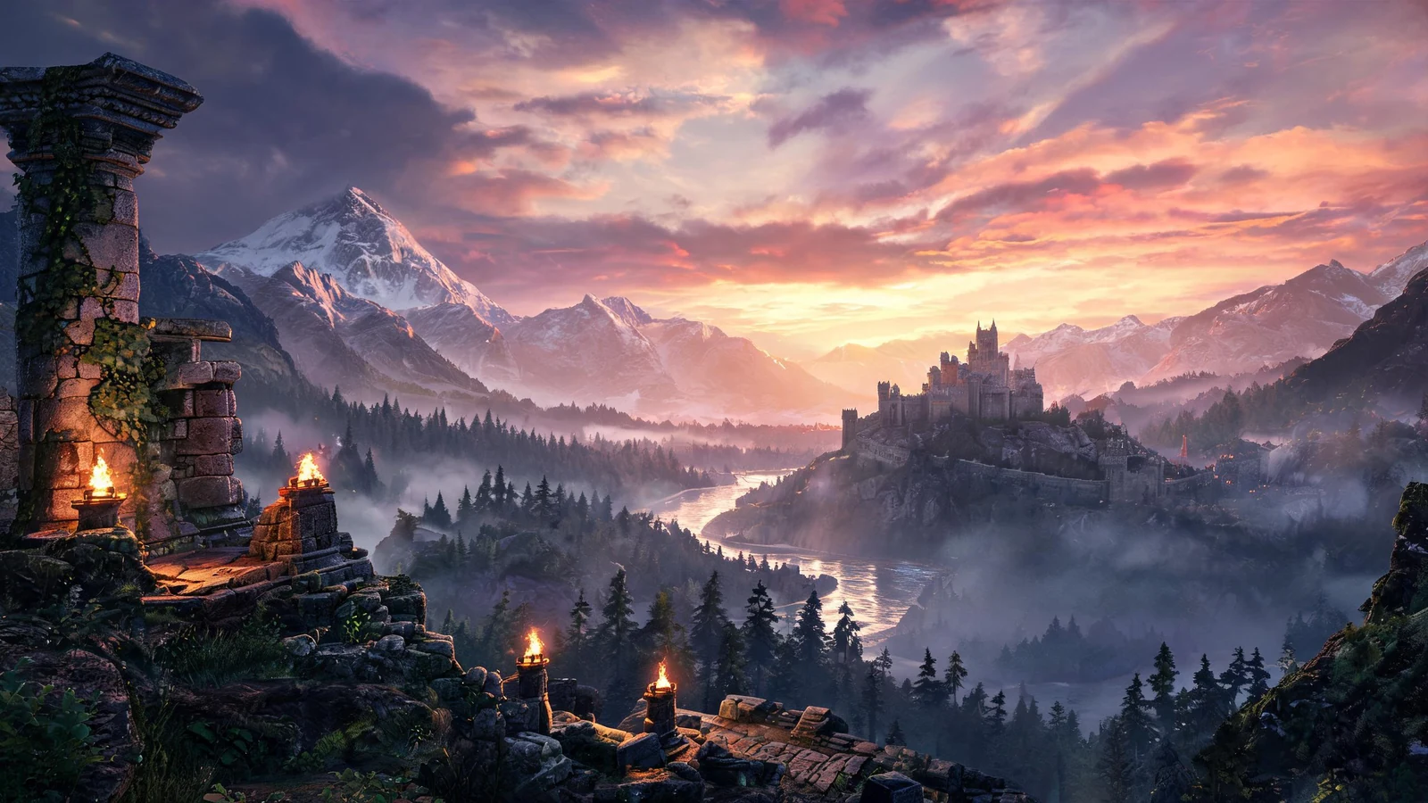 Game Loading Screen Concept Art AI image prompt example 3