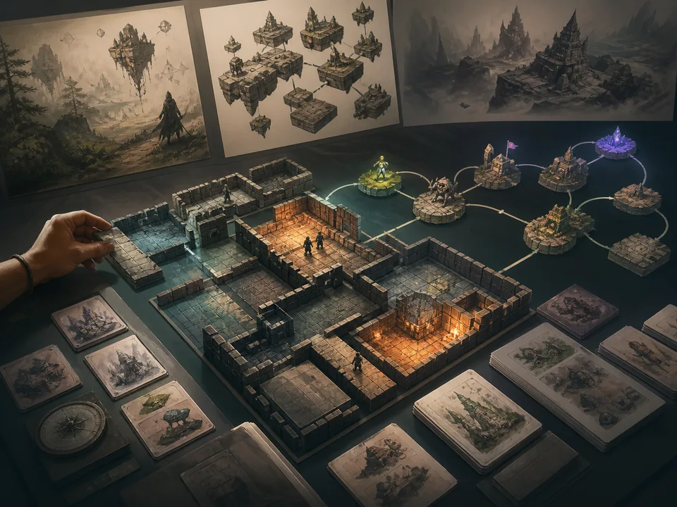 AI game design planning visual showing lp hero 02