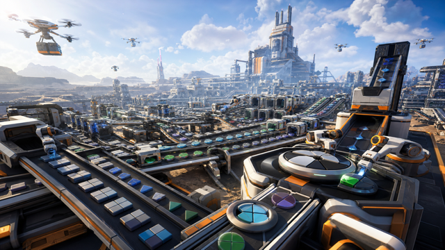 Shapez Airships Conquer the Skies Custom Game Builder preview
