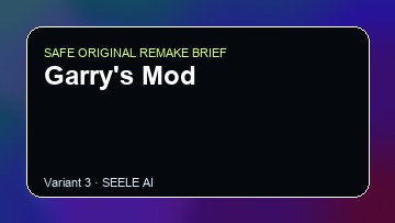 Garry's Mod original game remake reference artwork 3