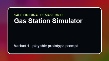 Gas Station Simulator original gas station simulator diy game reference artwork 1