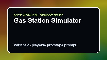 Gas Station Simulator original gas station simulator diy game reference artwork 2